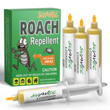 SUAVEC Roach Repellent, Cockroach Repellents for Home, Cockroach Gel, Roach Deterrent, Roach Control for Indoor and Outdoor, Effective Roach Repeller, Keep Roaches Away, Safe Roach Repellant-4 Tubes