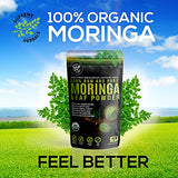 Supreme Herbals, 100% Raw and Pure Moringa Leaf Powder. Organic Certified Moringa Leaf. Natural Superfood with Essential Amino Acids, Antioxidants, and Omega 3, 8 oz Resealable Bag.