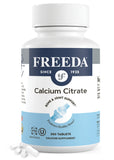 Freeda Calcium Citrate - Kosher Vegan Calcium Supplement for Women & Men - Bone Health & Joint Support - Calcium 1000mg per Serving - Calcium Citrate 1000mg Tablets Calcium Without Vitamin D (100 Ct)