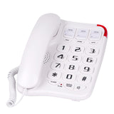 Large Button Phone for Seniors, Loud Ringer, One-Touch Dialing. Amplified Corded Phone with Speakerphone for Elderly Home Landline Phones, No Need to use Batteries.