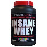 Insane Labz Insane Whey,100% Muscle Building Whey Protein, BCAA Amino Profile, Mass Gainer, Meal Replacement (Birthday Cake, 30 Servings)