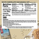 CLIF BAR - White Chocolate Macadamia Nut Flavor - Made with Organic Oats - Non-GMO - Plant Based - Energy Bars - 2.4 oz. (12 Pack)