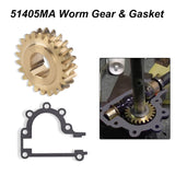 51405MA 51279MA Worm Gear & Gasket Kit Compatible With Craftsman SnowThrower for 2 Dual Stage Snowblower 536886540 536886180 601002109, Replaces MT51405MA, 51405, 9355, 204167 Models (22 Teeth)