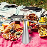 PIAOPIAONIU 3PCS Fly Fan for Outdoor Table Picnic Fly Fan and Food Fan Indoor Outdoor Meal for Party,Silver