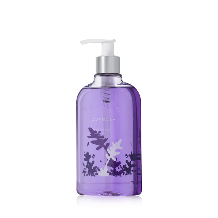 Thymes - Lavender Body Wash - Hydrating Lavender Shower Gel for Gentle Calming Cleanse - 9.25 oz