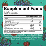 MaryRuth's Immune Support Gummy | USDA Organic | Vitamin C | Zinc | and Elderberry | for Kids Ages 4+ | Vegan | Non-GMO | Gluten Free | 60 Count