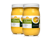 Grass Fed Organic Ghee Clarified Butter From Grass-fed Cows Paleo Ayurvedic Gluten-Free NON-GMO - Made in USA (Glass Jar)