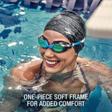 Speedo Unisex-Adult Swim Goggles Hydrosity , Mirrored Charcoal