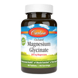 Carlson - Chelated Magnesium, 200 mg - Superior Absorption, Heart & Muscle Function, Bone Support, 90 tablets