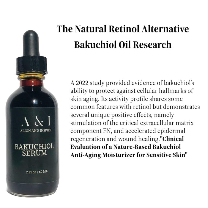 100% Pure, Cold Pressed, Bakuchiol Serum 2 oz, Plant-Based Natural Retinol Alternative for fine lines, hyperpigmentation, rosacea, sensitive skin, and to boost collagen production