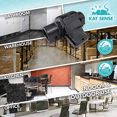 Kat Sense Covered Rat & Chipmunk Traps, Prevents Accidental Triggering