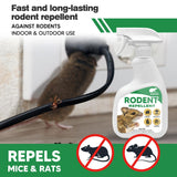 TSCTBA Rodent Repellent Spray, Mouse Repellent Spray for Vehicle Engines,Cars, Trucks, RVs, Natural Peppermint Oil Spray for Mouse/Mices/Rats,Rodent Repellent for Indoor/Outdoor,Rat Deterrent -12 OZ