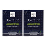 NEW NORDIC Hair GRO | Hair Growth Supplement Tablets | Biotin & Palm Fruit Extract Tocotrienols for Natural Regrowth | Swedish Made | 60 Count (Pack of 2)