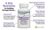 NatureCity True-Osteo+ Supplement for Bone Strength | Plant Based Vitamins with AlgaeCal (Plus (1 Pack))