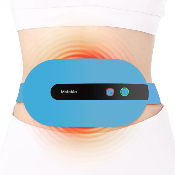 Portable Cordless Heating Pad,Heating Pad for Back Pain with 3 Modes,Portable Electric Fast Heating Belly Wrap Belt for Women and Girl(Blue)