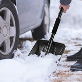 Snow Shovel for Car Driveway, 2024 New Upgrade Snow Shovels for Snow Removal,Snowman Playing and Emergency,Lightweight Portable Adjustable Large Capacity Shovel Perfect for Garden,Christmas (Black)