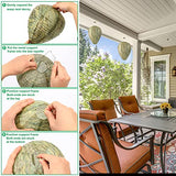 4 Pack Wasp Nest Decoy Hanging Wasp Deterrent for Wasps Hornets Yellow Jackets