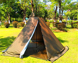 Portable Waterproof Camping Pentagonal Teepee Tent Outdoor Camping Pyramid Tipi Tent with Stove Hole