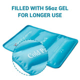 Comfytemp Ice Pack for Back, 13.5inx21.5in Large Reusable Gel Compress for Injuries, Back Pain Relief with 2 Straps, Cold Therapy for Swelling, Bruises, Sprains, Surgery on Back, Waist, Hip, Legs