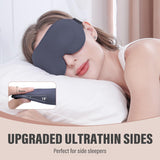 YIVIEW Sleep Mask for Side Sleeper, 100% Light Blocking 3D Sleeping Eye Mask, Soft Breathable Eye Cover for Women Men, Relaxing Zero Pressure Night Blindfold