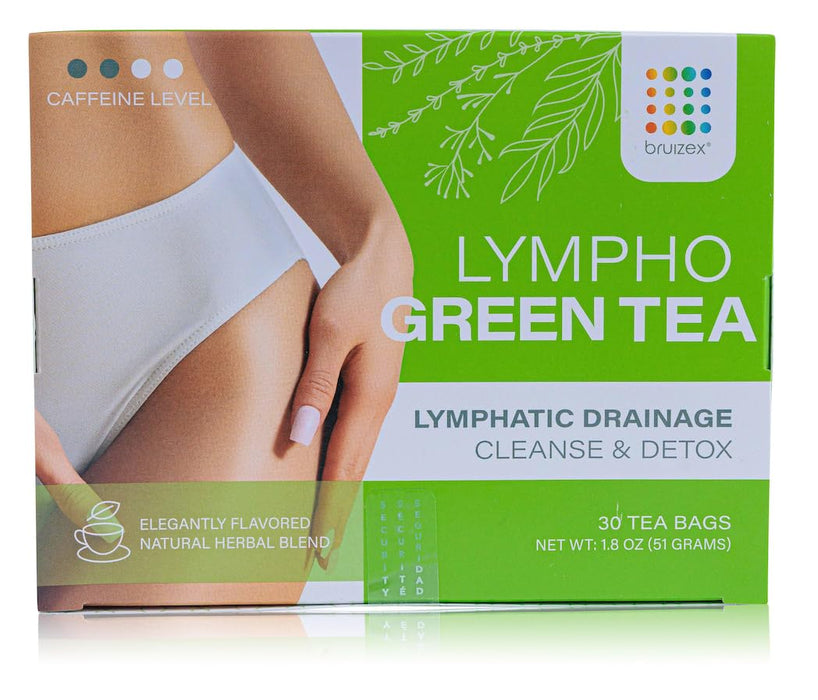 Lymphatic Green Tea, Lymphatic Drainage Cleanse & Detox, Natural Herbal Blend for Lymphatic System Health, Post Surgery Recovery Liposuction, BBL, Tummy Tuck, Lipedema & Lymphedema, 30-Pack