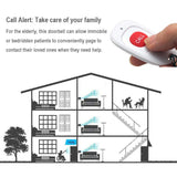 Caregiver Pager, FullHouse Wireless Call Button SOS Alert Nurse Calling Patient Fall Help System for Elderly Monitoring at Home, IP55 Waterproof