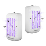 vertmuro Indoor Bug Zapper, Electric Plug in Flying Insects Mosquito Killer with UV LED Light, Portable Gnat Fly Trap for Home, Kitchen, Bedroom, Office(2 Pack)