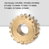 Karbay 917-04861 20 Teeth Auger Worm Gear, Compatible with MTD Craftsman Troy Bilt 40" - 42" Snowblower, Replaces 717-0528 717-04449 717-0528A 917-0528A.