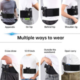 Belly Band Holster for Concealed Carry-Gun Holster for Women & Men Fits Glock, Smith Wesson, Taurus, Ruger, and More-Breathable Neoprene Waistband Holster for Most Pistols and Revolvers by Aomago