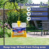 Fly Traps Outdoor Fly Trap Hanging with 30g Fly Bait, Natural Pre-Baited Fly Bags Outdoor Disposable Stable Horse Ranch Fly Trap Bag Fly Catchers Killer Outdoor 2 Pack