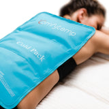 Comfytemp Ice Pack for Back, 13.5inx21.5in Large Reusable Gel Compress for Injuries, Back Pain Relief with 2 Straps, Cold Therapy for Swelling, Bruises, Sprains, Surgery on Back, Waist, Hip, Legs