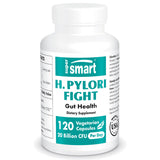 Supersmart - H. Pylori Fight 20 Billion CFU per Day - Probiotic Lactobacillus Reuteri Supplement | Non-GMO & Gluten Free - 120 Vegetarian Capsules