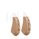 Otofonix Elite Hearing Amplifier for Seniors & Adults, Noise Canceling, (Pair, Beige)