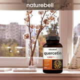 NatureBell Quercetin 1000mg Per Serving | 240 Capsules, Ultra Strength Quercetin Supplement | Bioflavonoids for Healthy Immune Support, Third Party Tested, Non-GMO & No Gluten