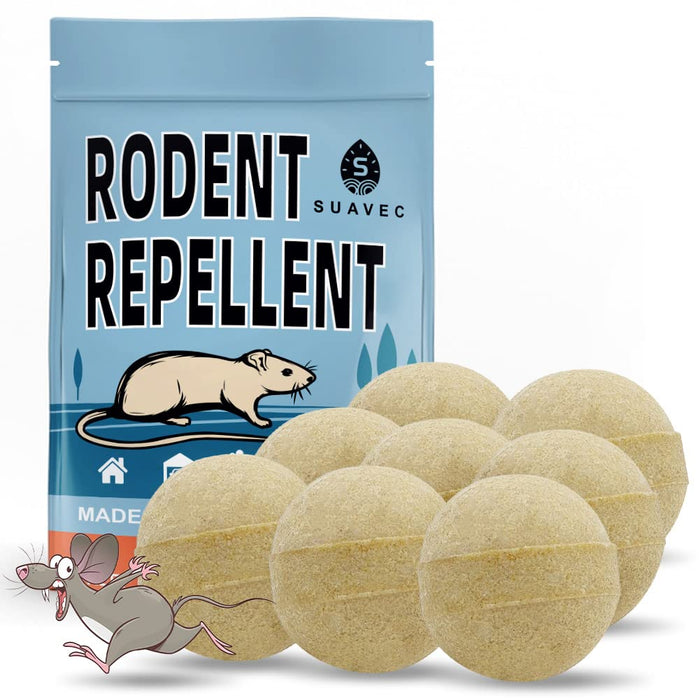 SUAVEC Rodent Repellent, Mice Repellents, Mouse Repellent, Rat Repellent for House, Peppermint Oil to Repel Mice and Rats, RV Rodent Repellant, Keep Mice Away for Indoor, Rat Deterrent-8 Packs