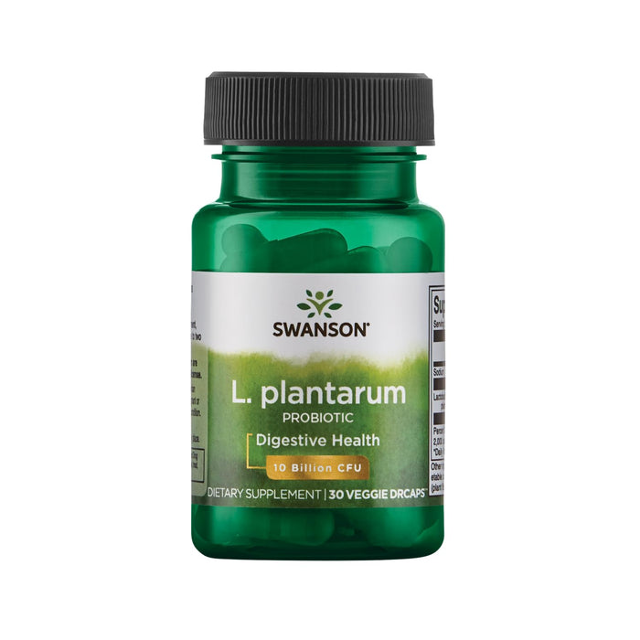 Swanson L. Plantarum - Digestive Supplement Promoting Gastrointestinal Balance & Bowel Regularity - Natural Formula to Help Reduce Bloating - (30 Veggie Capsules) 2 Pack