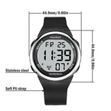 Hearkent Atomic Talking Watch Sets Itself for Visually impaired or Seniors LCD Big Number Easy-to-Read Talking Watch for Elderly (Silver)