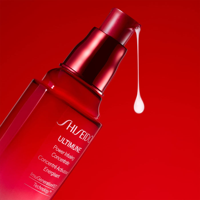 Shiseido Ultimune Power Infusing Concentrate Mini - 15 mL - Antioxidant Anti-Aging Face Serum - Boosts Radiance, Increases Hydration & Improves Visible Signs of Aging