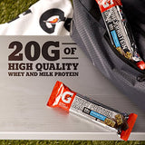 Gatorade Whey Protein Bars, Cookies & Crème, 2.8 oz bars (Pack of 12, 20g of protein per bar)