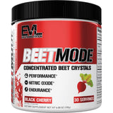 Evlution Nutrition Beet Root Powder Nitric Oxide Booster for Enhanced Energy and Pumps - Pre Workout Powder Beets Supplement - Black Cherry