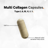 Codeage Multi Collagen Protein Capsules, Type I, II, III, V, X, Grass Fed & Hydrolyzed Collagen Pills Supplement, All in One Collagen, Bone Broth, Amla Berry Source of Vitamin C, Non-GMO, 90 Count