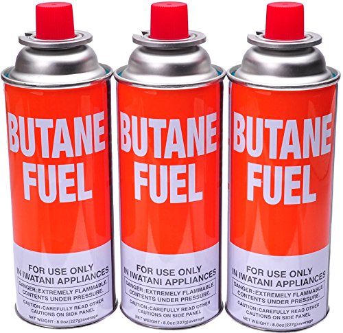 Iwatani Butane Canister 8 Oz 3 Pack