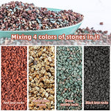 18lb Mix Horticultural Lava Rock Pebbles Pumice Potting Soil Amendment Succulent Cactus Bonsai Gritty Rock Decorative Gravel Plant Drainage Volcanic Rock for Aquarium Fairy Gardening Top Dressing