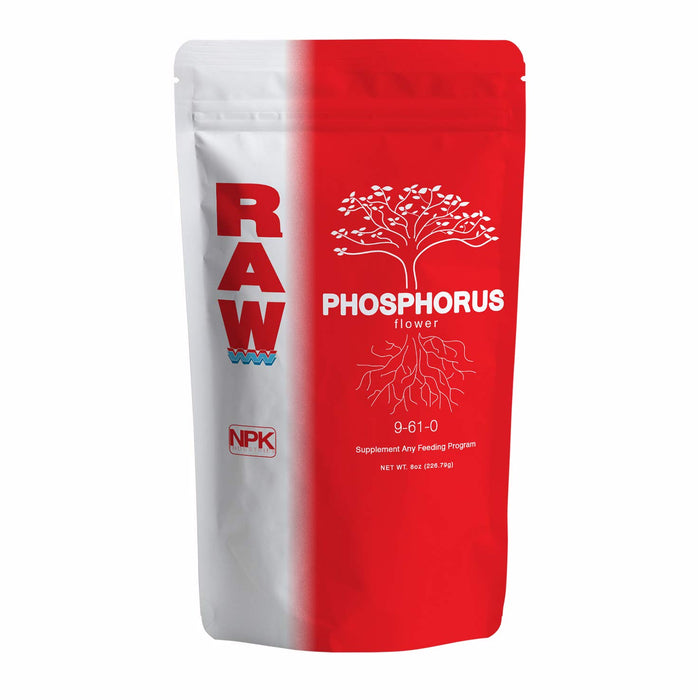 RAW Phosphorus 8oz - High-Performance Plant Booster for Flowering and Root Development - Indoor, Outdoor, Hydroponic Use