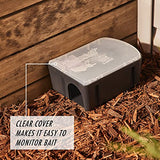 Tomcat Rat & Mouse Killer Disposable Bait Station Advanced Formula for Indoor and Outdoor, 1 Pre-Filled Ready-To-Use Station