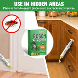 SUAVEC Roach Repellent, Cockroach Repellents for Home, Cockroach Gel, Roach Deterrent, Roach Control for Indoor and Outdoor, Effective Roach Repeller, Keep Roaches Away, Safe Roach Repellant-4 Tubes