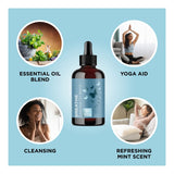 Breathe Blend Essential Oil for Diffuser - Invigorating Breathe Essential Oil Blend with Eucalyptus Peppermint Tea Tree and Mint Essential Oils for Diffusers for Home and Shower Aromatherapy 4oz