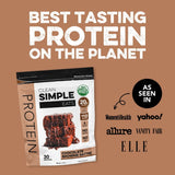 Clean Simple Eats Chocolate Brownie Batter Whey Protein Powder, Natural Sweetened and Cold-Processed 20 Grams of Protein (30 Servings)