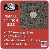 Black Lava Rocks for Plants Natural Horticultural Volcanic Rock (1/4" Size) (Mined in USA) (10-lb Bag)