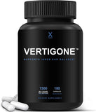 HUMANX VertiGone - Vertigo Relief - Time-Tested Ingredients - Ancient Natural Inner Ear Balance Supplement - Relieves Dizziness, Nausea, Spinning & Swaying Sensations - Non GMO - Dizzy Aid Pills